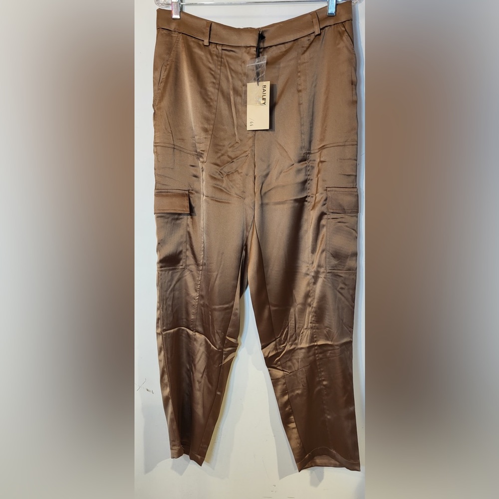 💰PRICE DROP...Bailey/44 Bronze Satin Cargo Pants